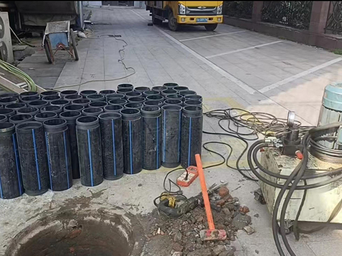 南沙PE置换管厂家 DN315置换管 非开挖管短管置换